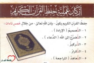 تعلم التاءات الخمس لحفظ القرآن وتعلم فضل حفظه